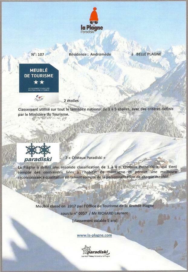 Résidence Andromède La Plagne Extérieur photo
